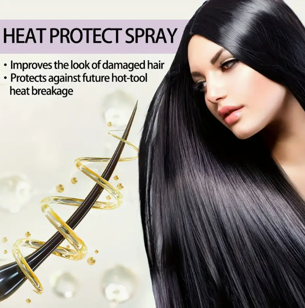 Luxora Bloom™ Silkening Mist – Heat Protection Spray with Keratin (150ml)