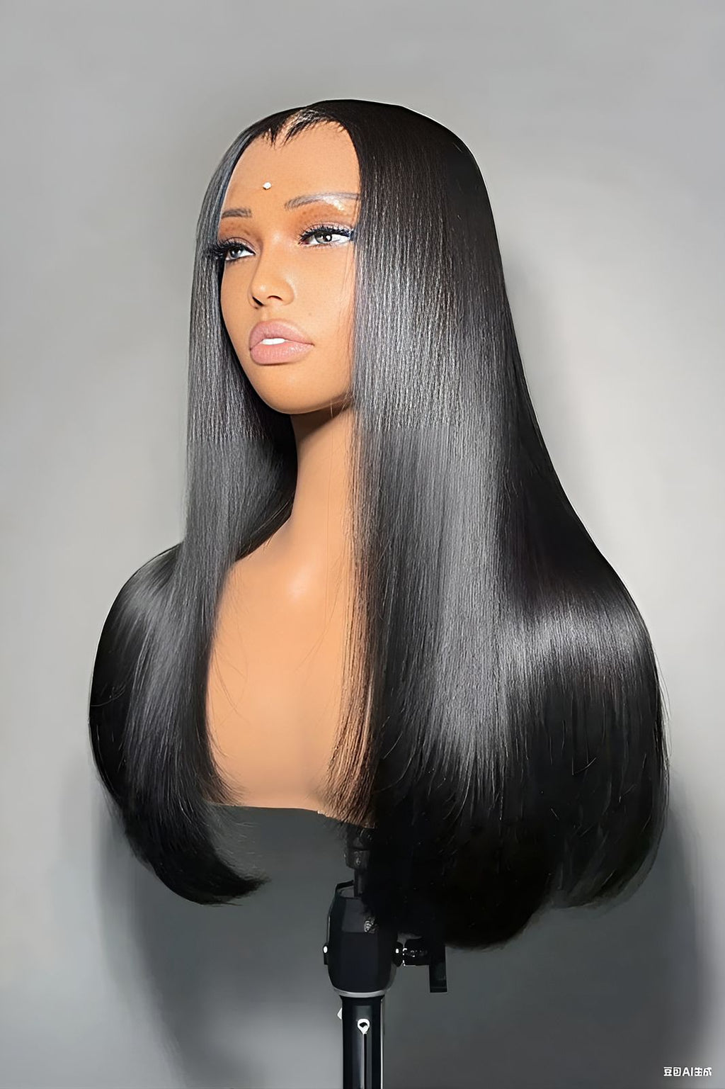Go Glueless 20” 4x4 Straight Human Hair Wig – HD Transparent Lace Closure, 180% Density, Effortless Style for Women