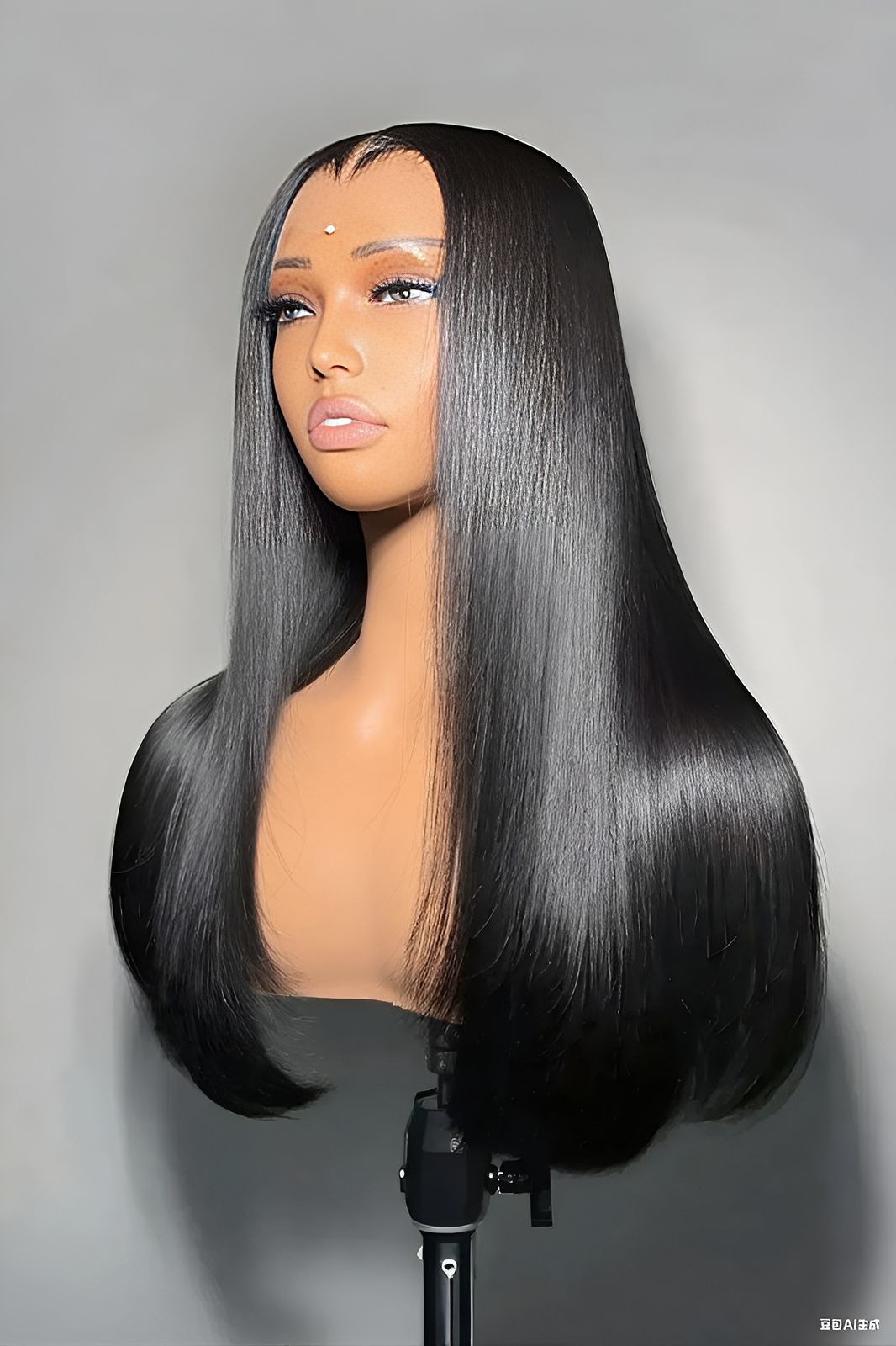 Go Glueless 20” 4x4 Straight Human Hair Wig – HD Transparent Lace Closure, 180% Density, Effortless Style for Women